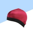 thumbnail image 3 of EeaseCA 4 Pcs Imitation Soie Grand Élastique Chimiothérapie Sommeil Perte de Cheveux (Rouge Foncé), 3 of 7