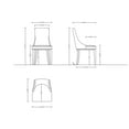 thumbnail image 3 of Manhattan Comfort Shubert 19.75" Faux Leather Dining Chair in Tan (Set of 2), 3 of 10
