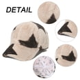 thumbnail image 3 of Gorras de béisbol para mujer, gorras de sol unisex de moda, gorras de verano e invierno de tamaño ajustable, gorra de béisbol de felpa de piel de conejo sintética con estampado de pentagrama, 3 of 5