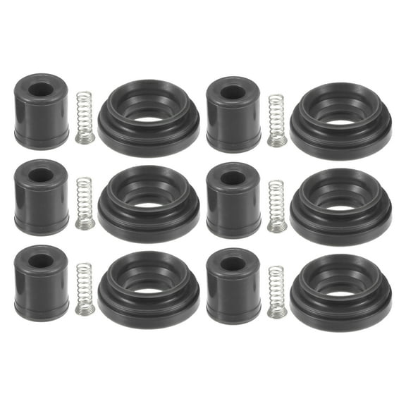 Unique Bargains 6 Set Engine Ignition Coil Boot Kit No.30520R70A01 for Honda Pilot 2003-2014 Rubber Black