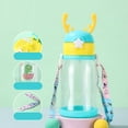 thumbnail image 4 of Kawaii Water Bottle Cute Water Bottles for Girls, Kawaii Water Bottle with Straw, Portable Leakproof BPA-Free Drinking Bottle for School Outdoor Sports Travel, 4 of 6