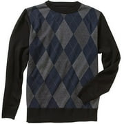 Big Men's Argyle Jacquard Crew-neck Sweater