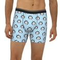 thumbnail image 2 of Xecao Husky Head Print Boxer Briefs for Men's Stretch Moisture-Wicking Underwear, Mid-Rise Classics breathable fabric, 2 of 7