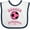 White and Navy, variant on Inktastic Soccer Princess Girls Baby Bib