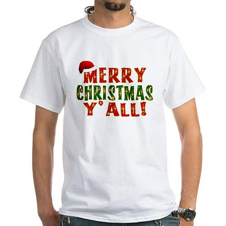 CafePress Men's Merry Christmas Y'all! White T-Shirt - Walmart.com
