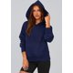 thumbnail image 2 of Sudadera PRETTYGARDEN Otoño 2025 Media Cremallera Cortada Azul Marino S, 2 of 5