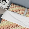 thumbnail image 4 of Designart 'Triangular Retro Design IX' Mid-Century Modern Duvet Cover Set, 4 of 4