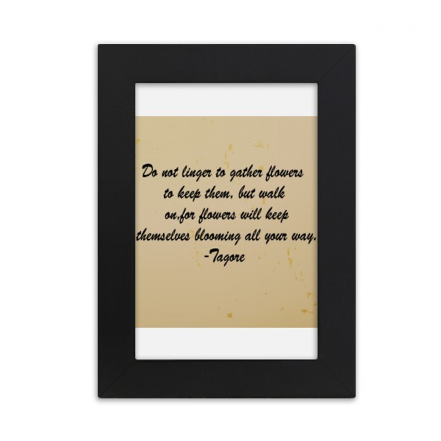 Qoutes Famous People Healing Donnot Gether Flowers Desktop Photo Frame Picture Display Art Painting Exhibit