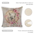 thumbnail image 4 of elephant flowers Linen toss pillowcase decoration pillowcase gifting preferred 24x24 inch cushion cover 4 sets sofa pillowcase sofa bedroom living room car, 4 of 8