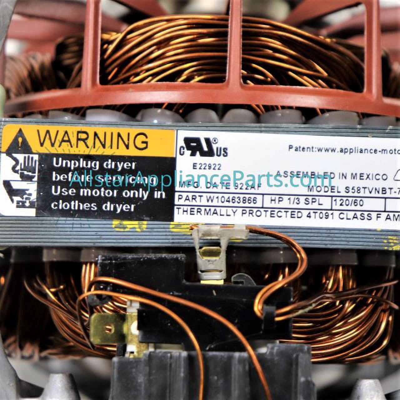 Whirlpool Dryer Drive Motor WPW10463866