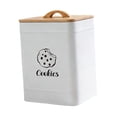 thumbnail image 3 of veasfak Cookie Jar Baking Storage Box Food Storage Container for Flour Coffee Pantry White, 3 of 9