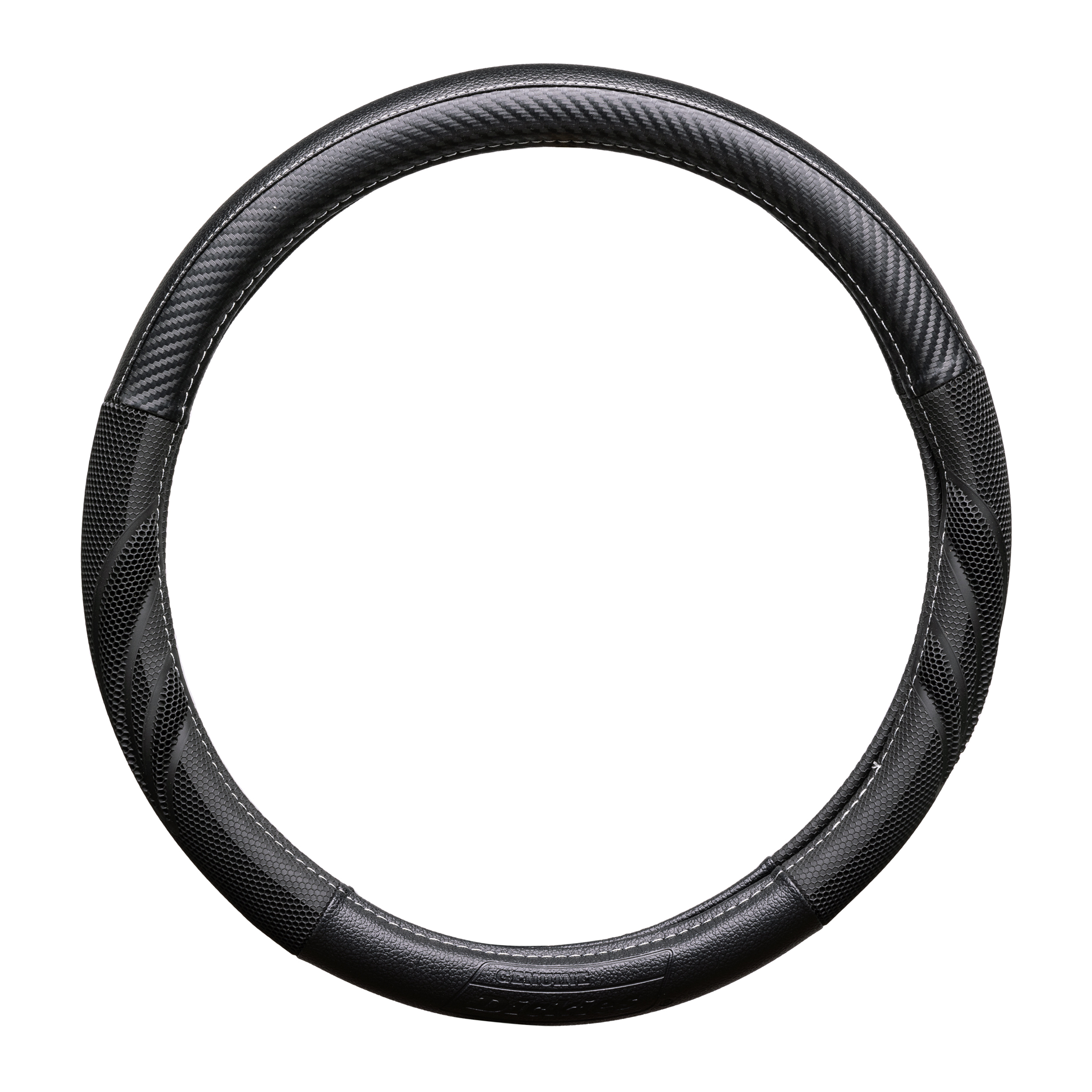 Genuine Dickies Carbon Fiber Steering Wheel Cover Black