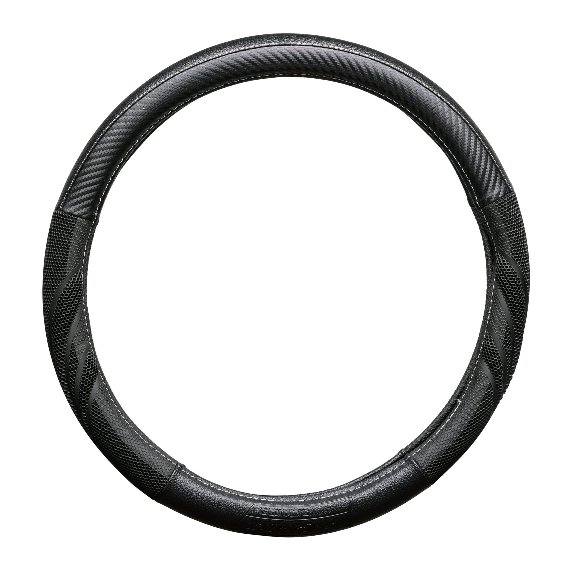 Genuine Dickies Carbon Fiber Dura Grip Black Steering Wheel Cover