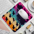 DfaoWkGE Cat Silhouette Printed Mouse Pad Jiaji Cloth Rectangular Mouse