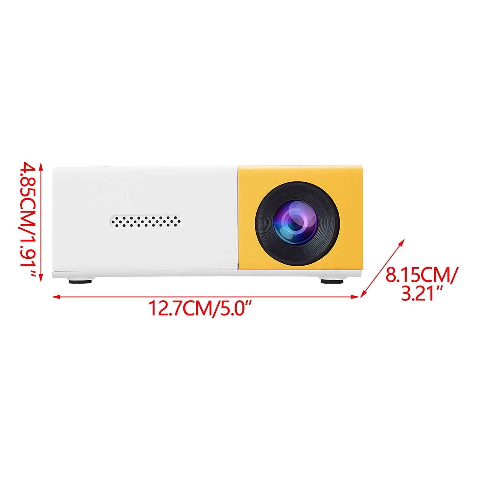 Mini Projector,Portable Automatic HD Projector,180-Degree Rotating Proyector for Home Bedroom & Outdoor,Connecting to Phone and Laptop