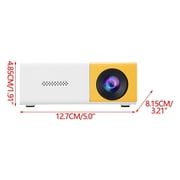 Mini Projector with Remote Controls,1080P HD Portable Mini Private Home Theater Projector, Outdoor Indoor LED Movie Projector, Suitable for Party Traveling Camping