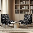 thumbnail image 4 of HELLHERO Elastic Feature Dustproof Armless Accent Chair Protector for Armless Chair, Armless Accent Chair Soft Cover Stars, 4 of 8