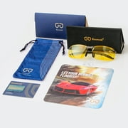 Bloomoak Night Driving Glasses, Anti-Glare Car Night Drive Glasses for Men Women
