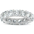 thumbnail image 2 of Pompeii 5 Ct Lab Grown Diamond Eternity Ring Womens Wedding Band 14K White Gold (F,VS), 2 of 5