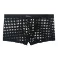 thumbnail image 1 of Ropa interior de rejilla para hombre, calzoncillos tipo bóxer transparentes, lencería hueca de malla, pantalones cortos, 1 of 2