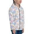 thumbnail image 5 of Picia Orchids Flowers for Boys Fashion Full-zip Hoodies & Sweatshirts with Kangaroo Pocket,Zip-up Hooded Sweatshirt for Kid, Moisture Wicking & Breathable-Small, 5 of 6