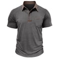 thumbnail image 5 of Men's Slim Fit Warm Base Layer Top Long Sleeve Semi High Neck Sports Fitness T-Shirt Polycotton Thermal Casual Workout Training Essential | JASKFLY,Dark Gray M, 5 of 8