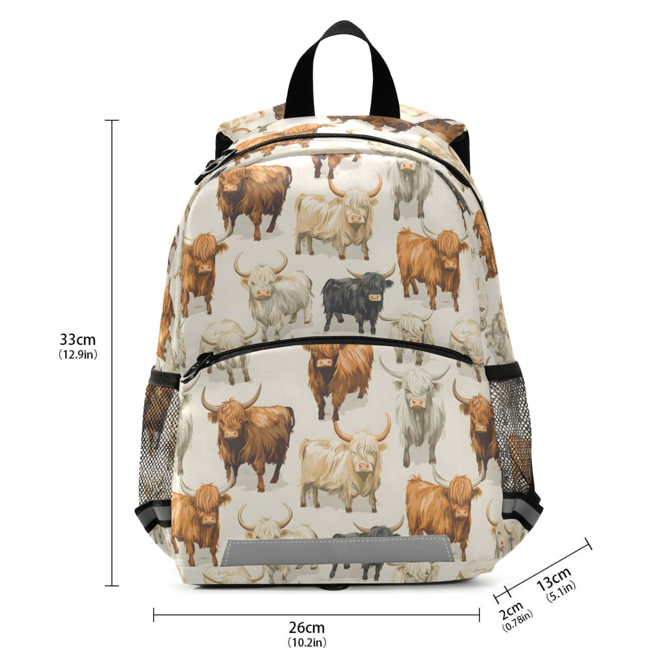 ALAZA Highland Cows School Backpack Elementary Student Bookbag
