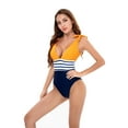 thumbnail image 2 of Odeerbi Mommy and Me Swimsuits Two Piece Bikini Set for Women Parent-Child Ladies Beachwear High Waist Backless Bathing Suit Yellow, 2 of 9