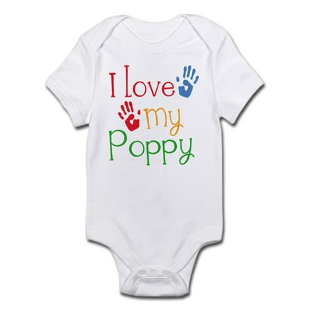 

CafePress - I Love Poppy Infant Bodysuit - Baby Light Bodysuit