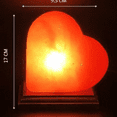 thumbnail image 4 of Himalayan Handcrafted Pink Heart Shaped Salt Lamp, Amber Glow, Unique Gift Idea by Apex Global, 4 of 5