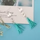 thumbnail image 3 of Pendientes colgantes de gota con borlas lineales de cadena larga, pendientes de gancho para oreja para mujer, s de San Valentín, de mú si, 3 of 9