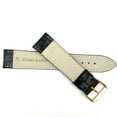 thumbnail image 3 of Alligator Grain Black Matte Leather Watch Strap, 3 of 3