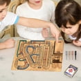 thumbnail image 3 of 1 Set Cribbage Wars Board Game with Playing Cards Pegs Wooden Interactive Portable Continuous Cribbage Game Travel Family Party Game, 3 of 7
