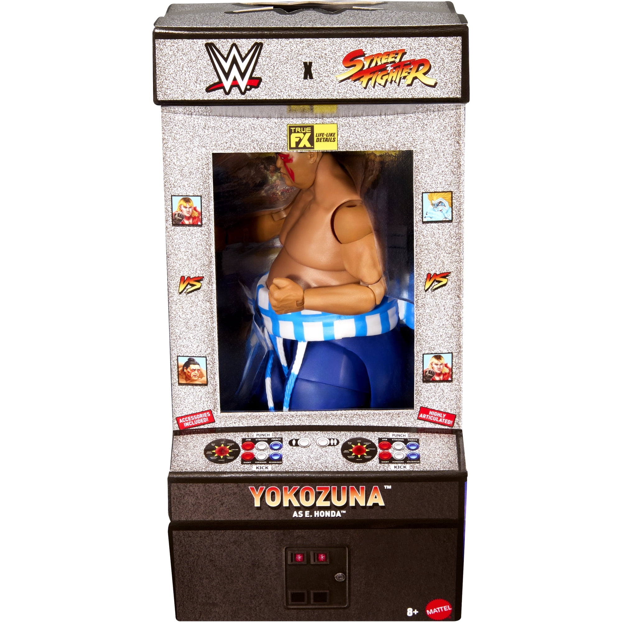 WWE x Street Fighter Action Figures Elite , 6 inch