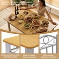 thumbnail image 4 of Comedor 4 Sillas con Mesa Rectangular Estilo Moderno Estructura Metálica y Cubierta Tipo Madera para Cocina o Comedor, 4 of 8