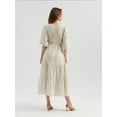 thumbnail image 4 of Embroidered Sweetheart Neck Tiered Maxi Dress with a Puff Sleeves, 4 of 5