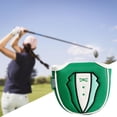 thumbnail image 3 of PU Golf Mallet Putter Head Cover Golf Club Headcovers Waterproof Embroidered Half Round 12x12cm, 3 of 7