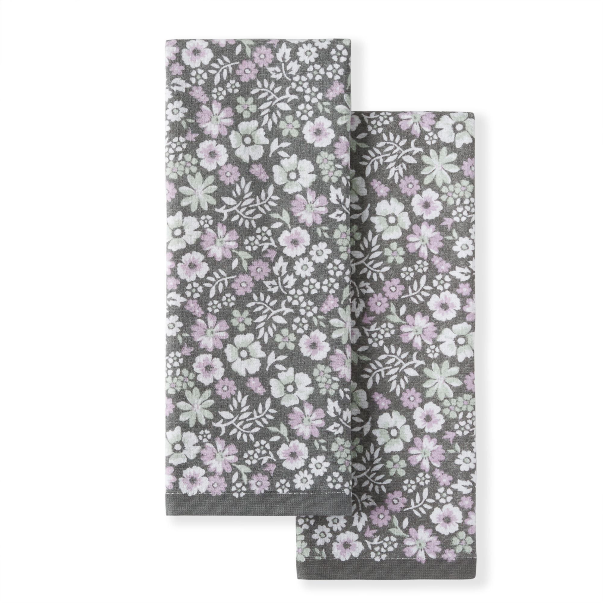 Martha Stewart 4-Pack Cotton Floral Any Occasion Kitchen Towel in the Kitchen  Towels department at