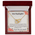 thumbnail image 5 of To My Stepdaughter Bound Together Inseparable Necklace, 5 of 20