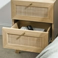 thumbnail image 2 of Modway Soma 2-Drawer Rattan MDF and Particleboard Nightstand in Oak, 2 of 7