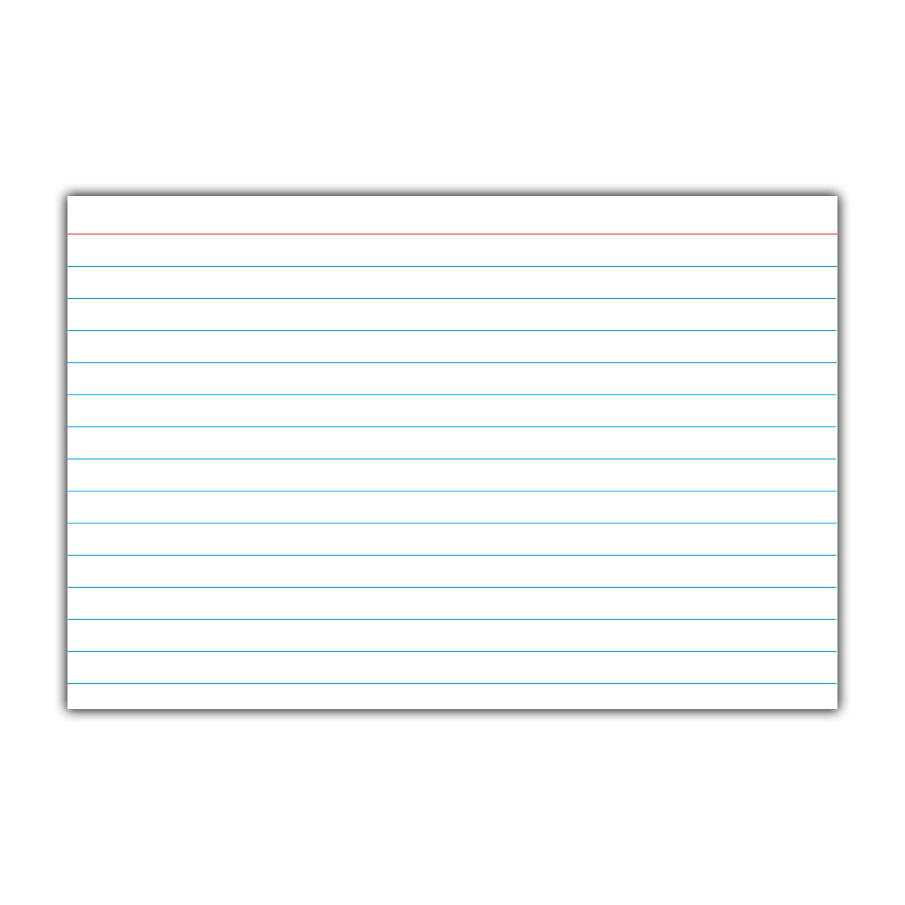 C-Line Index Cards, 4" x 6", White, Ruled, 50 Per Pack, 10 Packs