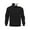 Black, variant on APEXFWDT Men's Quarter-Zip Pullover Stand Collar Long Sleeve Sweatshirt Solid Color Casual Top with Kangaroo Pocket for Weekend Hikes