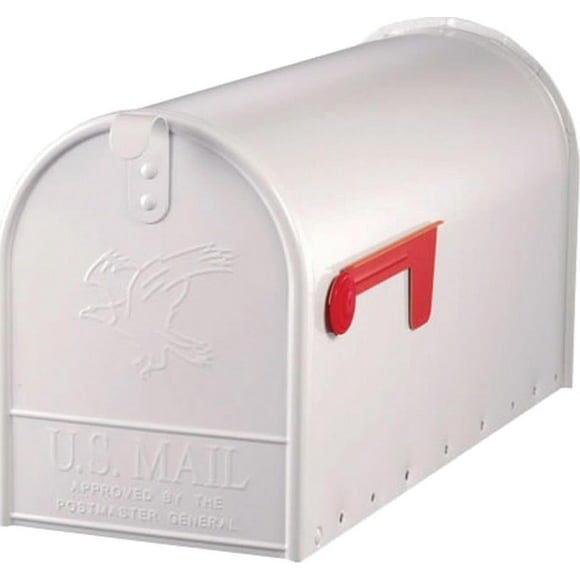 Mailbox Gibraltar E1600WAM Elite, montaje en poste, acero blanco