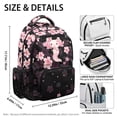 thumbnail image 7 of Jeiento 17 Inch Cherry Floral Axolotl School Backpack Large Capacity Lightweight Water-Resistant Bookbag for Girls Elementary School Students, Casual Daypack for Travel, 7 of 7