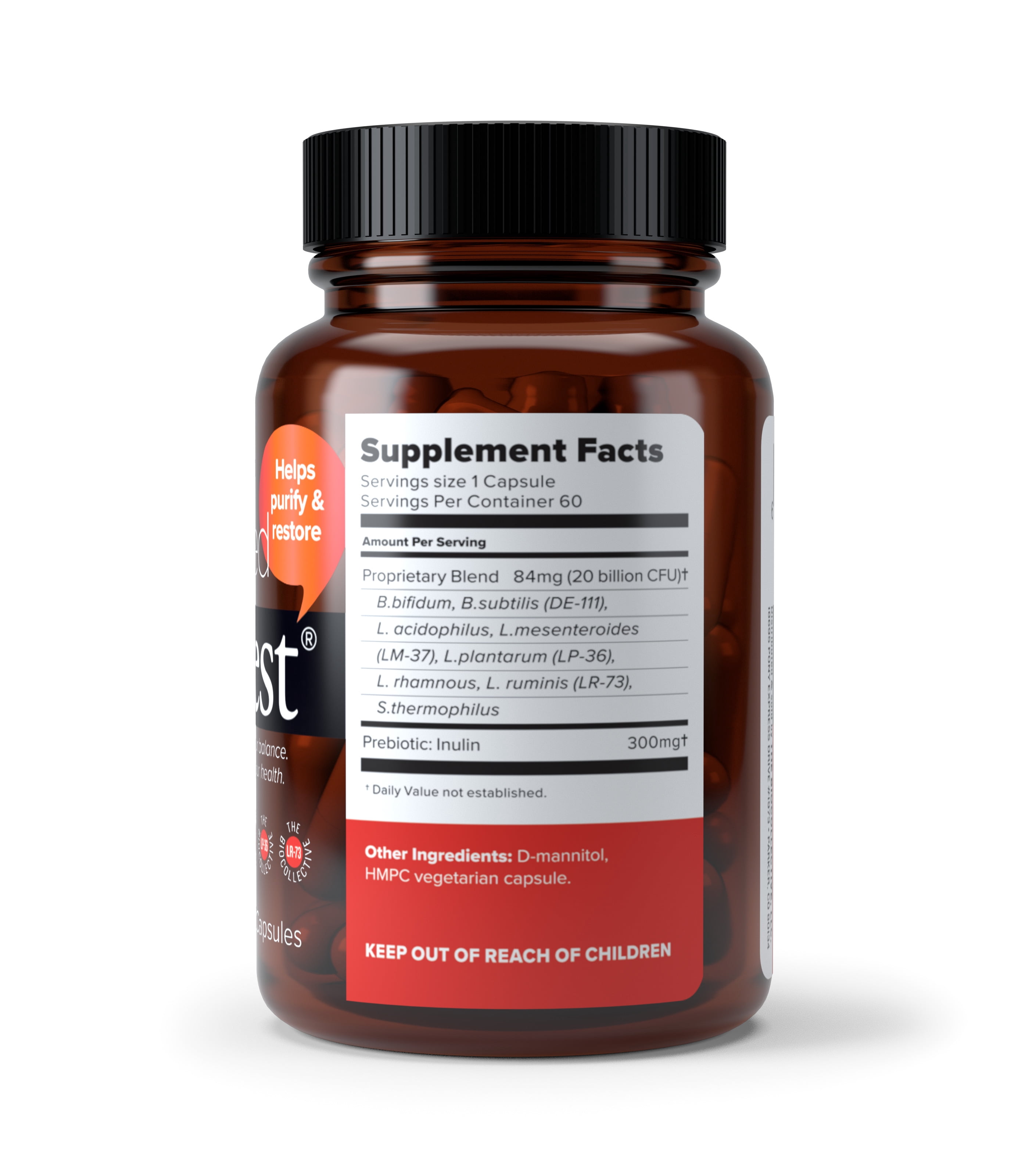 BiotiQuest® Heart Centered Probiotic Dietary Health Supplement for Women and Men, 60 Count