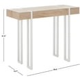 thumbnail image 3 of SAFAVIEH Aberton Modern Wood Console Table, Natural/White, 3 of 9