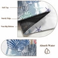 thumbnail image 6 of 3'x5' Area Rugs, Navy Blue Coastal Indoor Outdoor Area Rug for Living Room Bedroom, Summer Beach Nautical Shell Starfish Washable Bathroom Rugs Kitchen Floor Carpet Mats Home Decor Aesthetic, 6 of 8