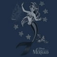 thumbnail image 2 of Men's The Little Mermaid Ariel Grayscale  Long Sleeve Shirt, 2 of 4