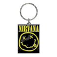 thumbnail image 1 of Nirvana - Llavero Diseño Cara Feliz de Fundido a Presión (Amarillo, Negro), 1 of 2