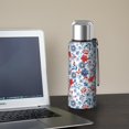 thumbnail image 5 of 20 Oz Pioneer Flower Coffee Tumbler Double Wall Insulated Stainless Steel Water Bottle | Metal Reusable Thermoses Flask with Cup Cap | Leak & Sweat Proof with Anti-Dust Lid, 5 of 7